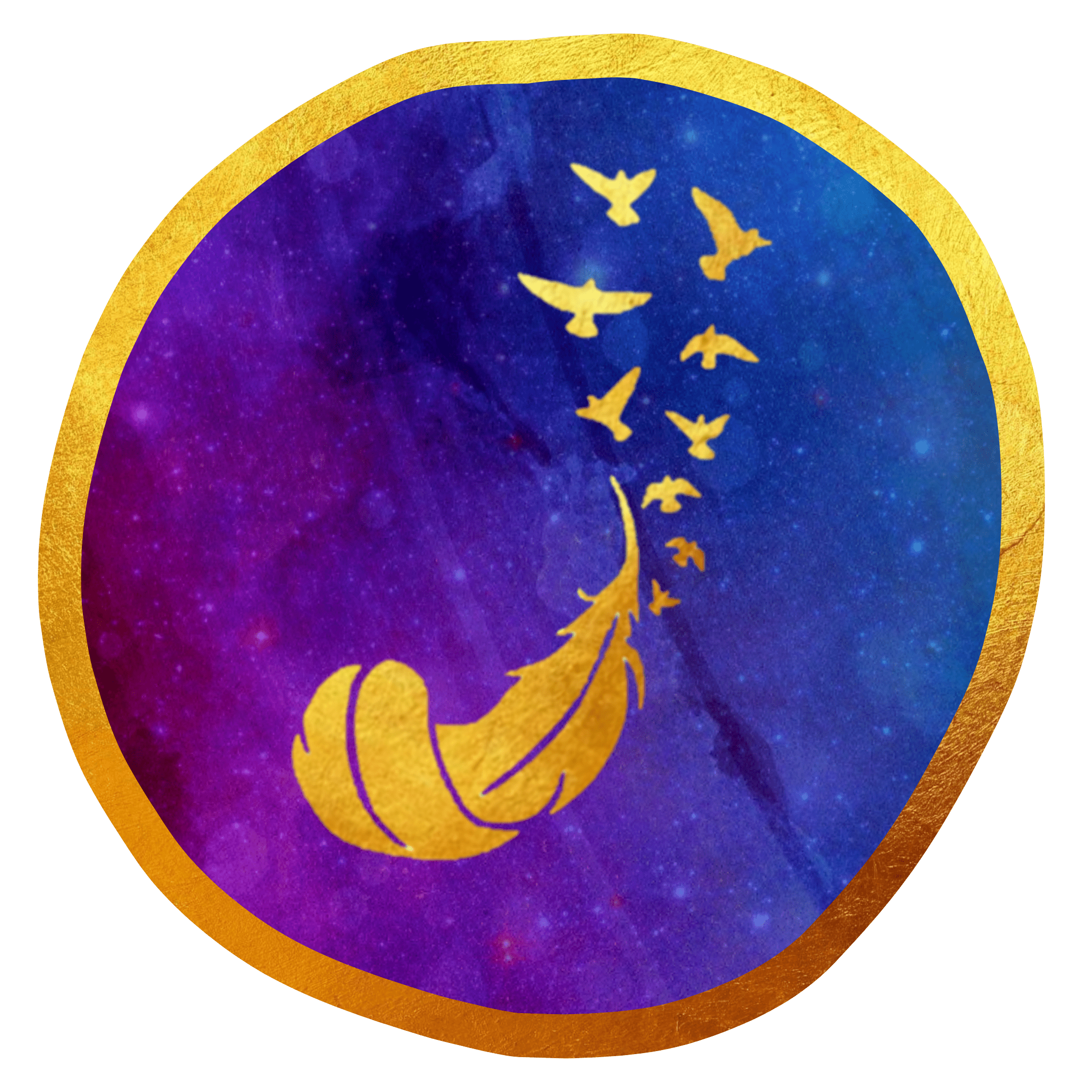 Sound Waves Heal Feather and Butterflies Circle Sound Waves Heal Feather and Butterflies Circle