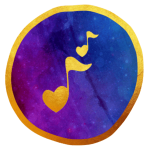 Sound Waves Heal Music note with Heart Sound Waves Heal Music note with Heart