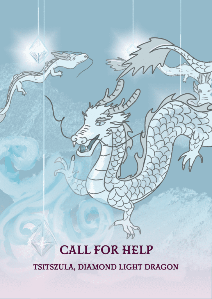 diamond light dragon image from my new card deck!