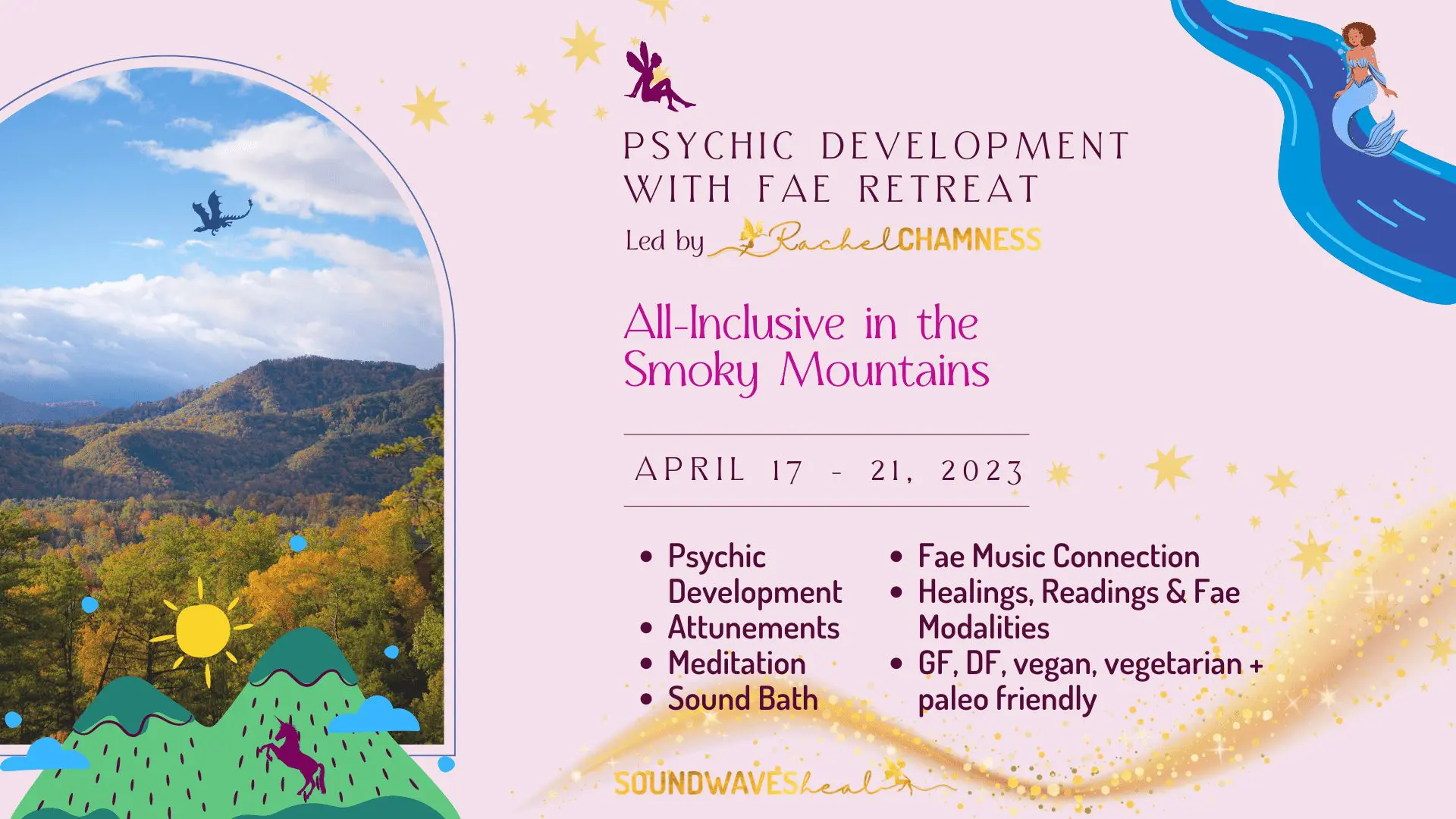 2023 Psychic Development with the Fae Retreat Schedule