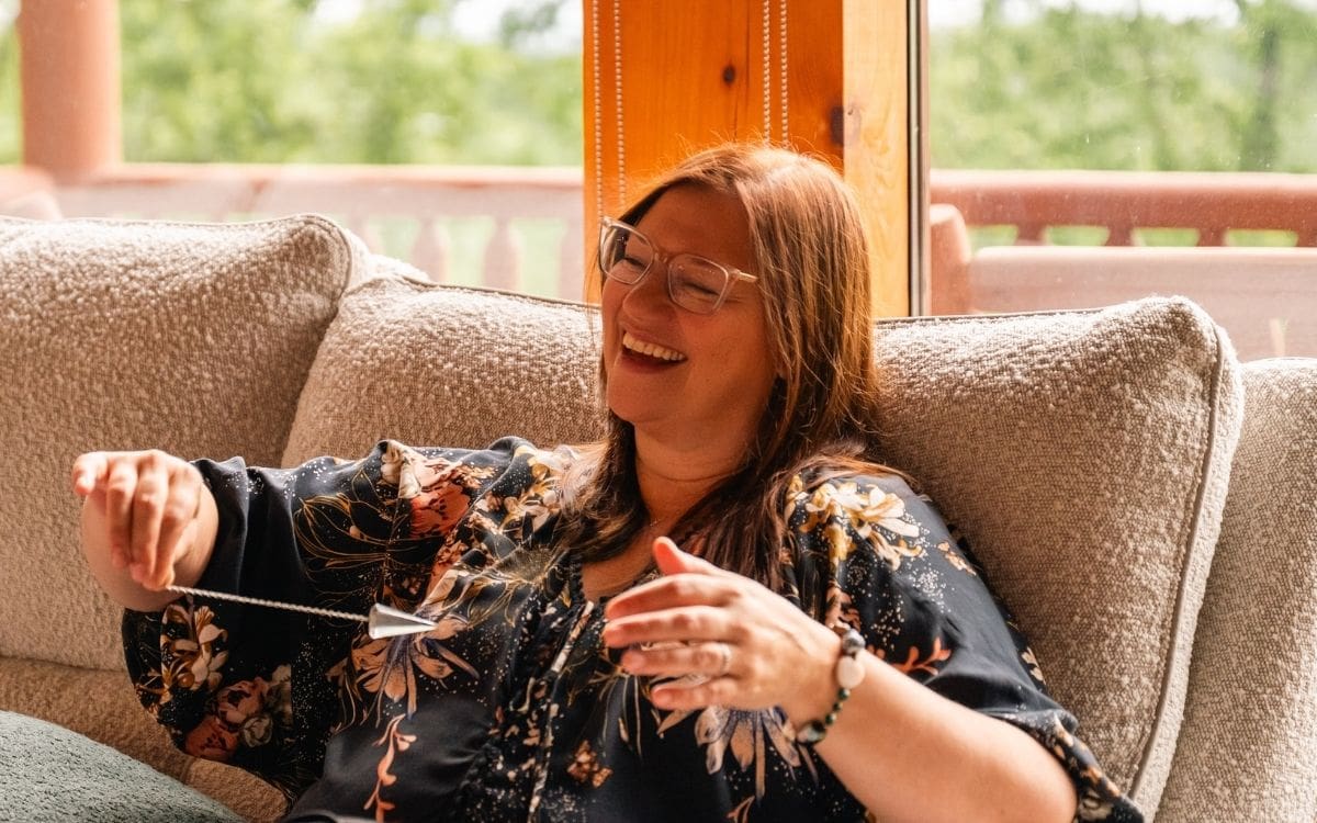 Rachel Chamness guiding spiritual retreat session in Tennessee